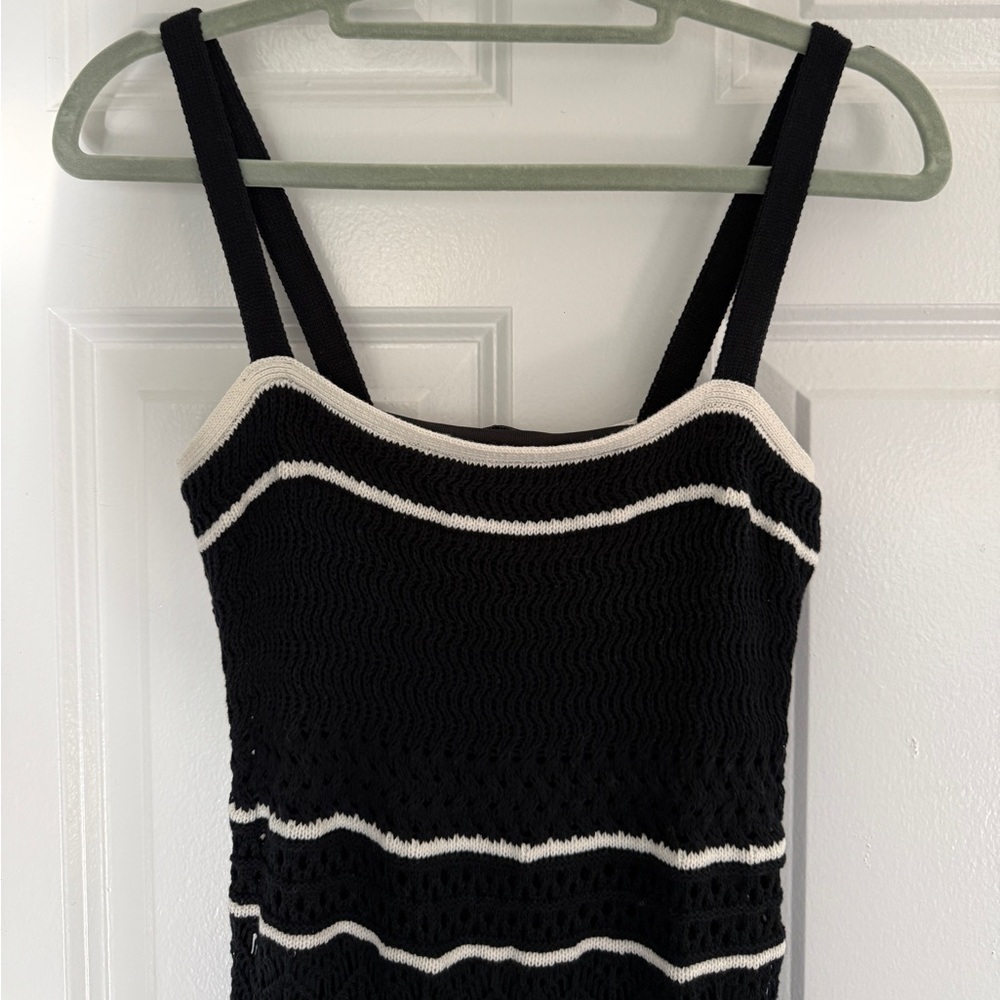 Abercrombie & Fitch Black and White Maxi Dress - Picture 4 of 8